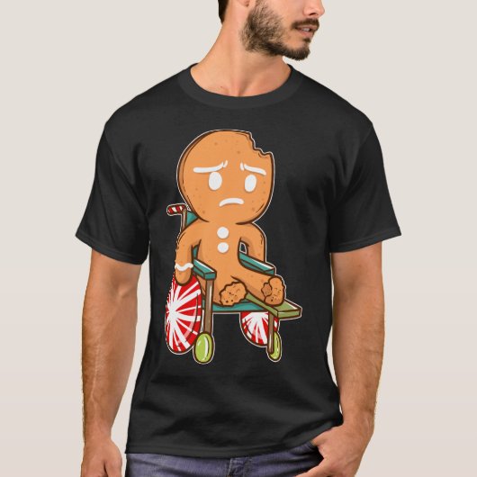 T-shirt Pain d'épices Homme drôle Noël Oh Snap Cadeau (Devant)