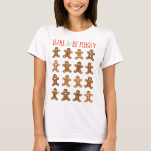T-shirt Pain d'épices Homme faire cuire et être joyeux