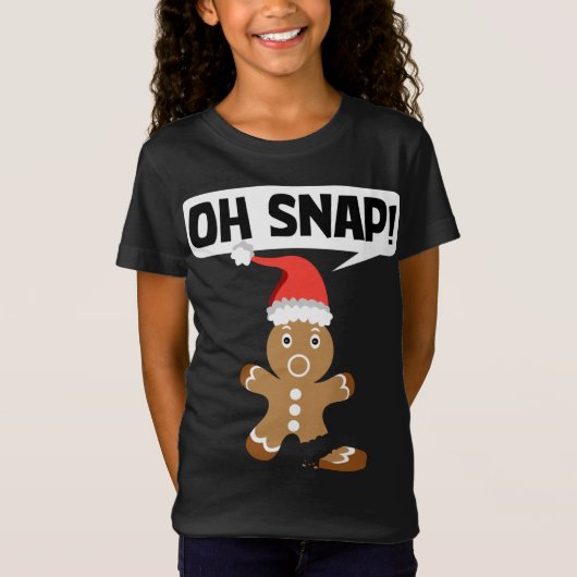 T-Shirt Pain d'épices Homme Oh Snap Cookie Noël Stocker (Devant)