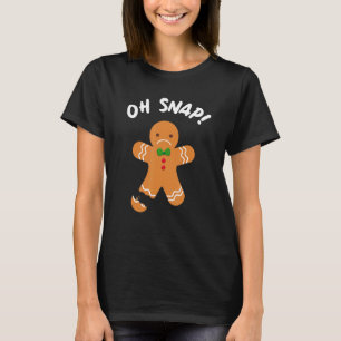 T-shirt Pain d'épices Homme Oh Snap Funky Cookie Baking Ch