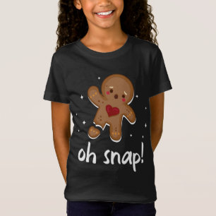 T-Shirt Pain d'épices Homme Oh Snap Funny Mignonne Noël