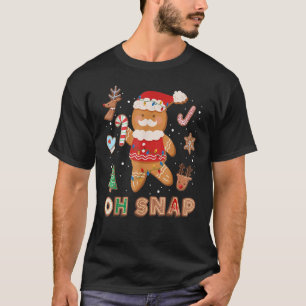 T-shirt Pain d'épices Homme Oh Snap Noël Cookie Baking C