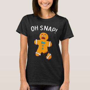 T-shirt Pain d'épices Homme Oh Snap Noël Funny Cookie Bak