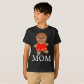 T-shirt Pain d'épices Maman Pyjamas de correspondance Noël (Devant entier)