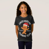 T-Shirt Pain d'épices Noël Pain d'épices Équipe de course  (Devant entier)
