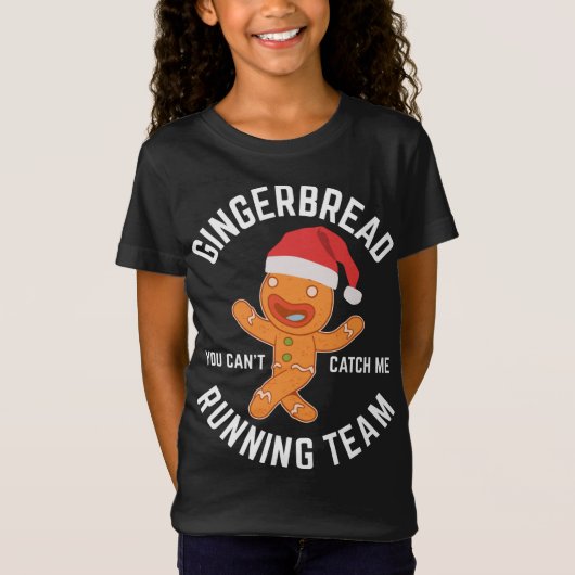 T-Shirt Pain d'épices Noël Pain d'épices Équipe de course  (Devant)