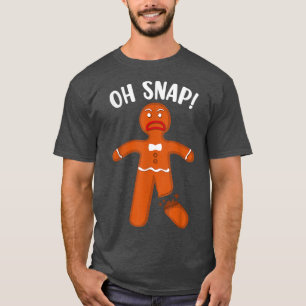T-shirt Pain d'épices Oh Snap Funny Noël Cookie Baking