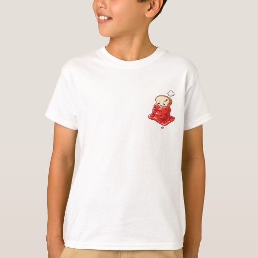 T-shirt Pain dormant Confiture Couverture Enfants (Devant)