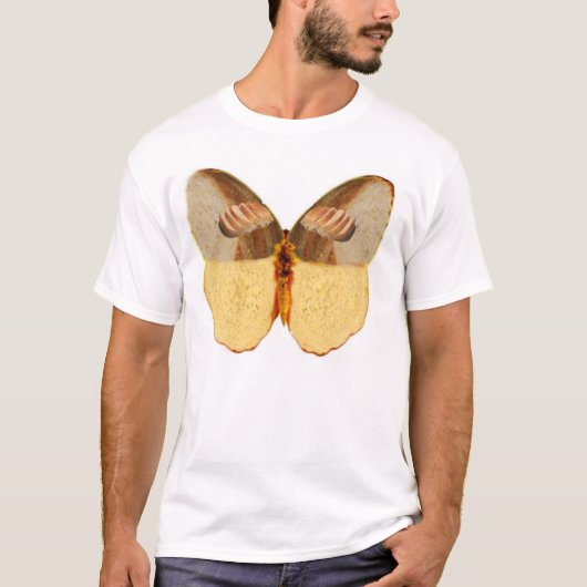 T-shirt pain et papillon (Devant)