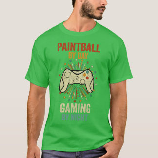 T-shirt Painball En Jeu De Jour En Soirée