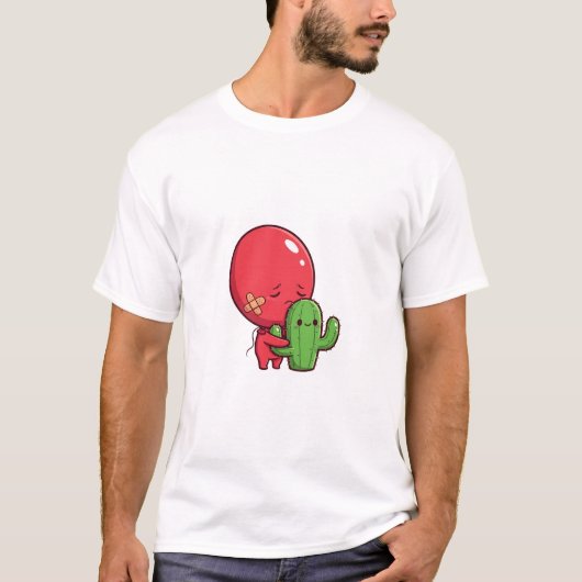 T-shirt Painful Cactus Hug (Devant)