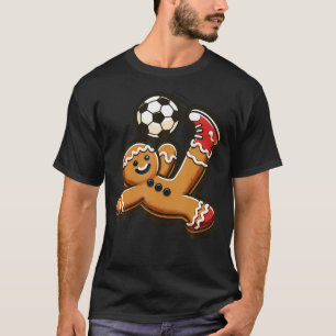 T-shirt Pains d'épices Jouent au Football Coup de Pied de