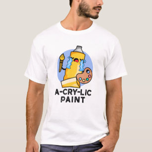 T-shirt Paint à plis amusant Paint Acrylique