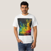 T-shirt Paint coloré (Devant entier)