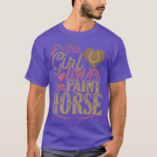 T-shirt Paint Horse Cadeau Cheval fille