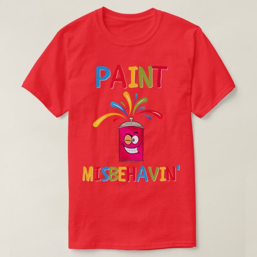 T-shirt Paint Misbehavin (Design devant)
