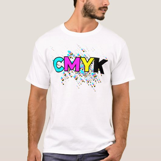 T-shirt Paint Splash CMYK (Devant)