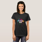 T-shirt Paint Splashed Super maman (Devant entier)