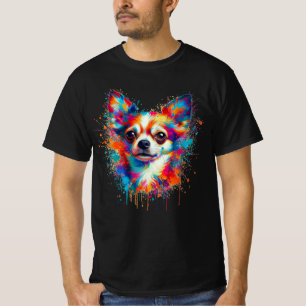 T-shirt Paint Splatter Chihuahua