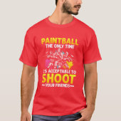 T-shirt Paintball Acceptableo Shoot Friendsacal Pl rétro (Devant)