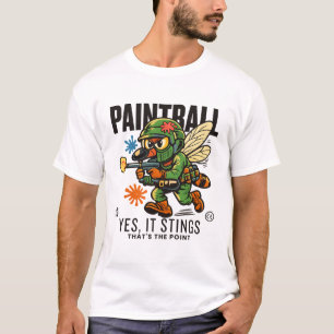 T-shirt Paintball : ça pique, c'est le but