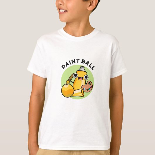 T-shirt Paintball Funny Paint Pun (Devant)