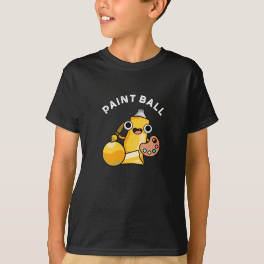 T-shirt Paintball Funny Paint Pun Dark BG (Devant)