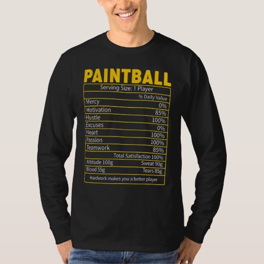 T-shirt Paintball Nutrition (Devant)