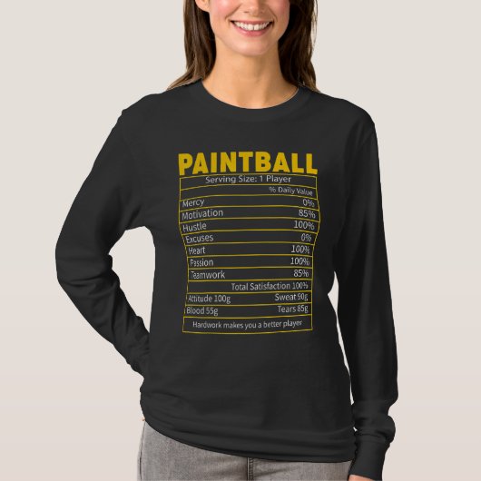 T-shirt Paintball Nutrition (Devant)