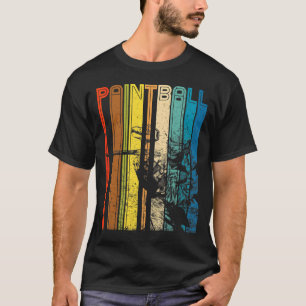 T-shirt Paintball Retro Vintage Pour Hommes Femmes K