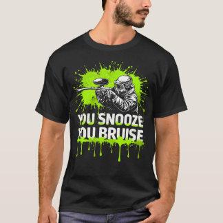 T-shirt Paintball Scenario Snooze Bruise Woodsball