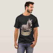 T-shirt Painted Cartoon Baby Foal Donkey (Devant entier)