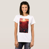 T-shirt painted flower garden (Devant entier)