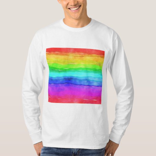 T-shirt Painted Rainbow (Devant)