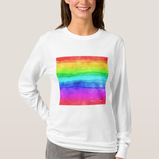 T-shirt Painted Rainbow (Devant)
