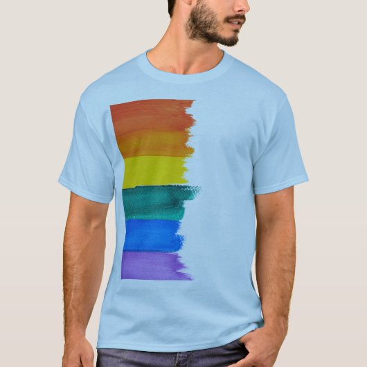 T-shirt Painted Rainbow (Devant)