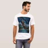 T-shirt painting of eagle (Devant entier)