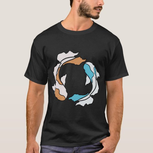 T-shirt paire de carpes koï (Devant)