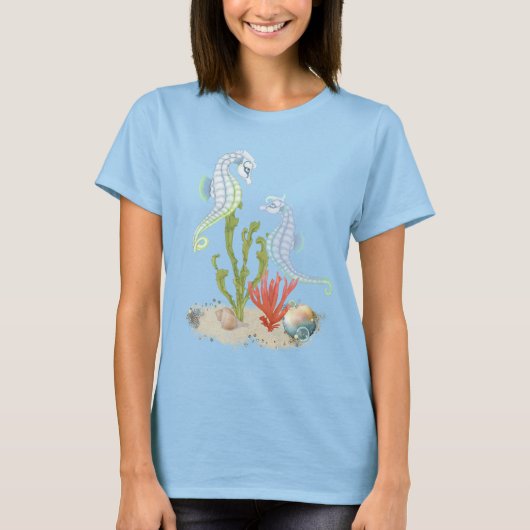 T-shirt Paire de Cheval de mer (Devant)