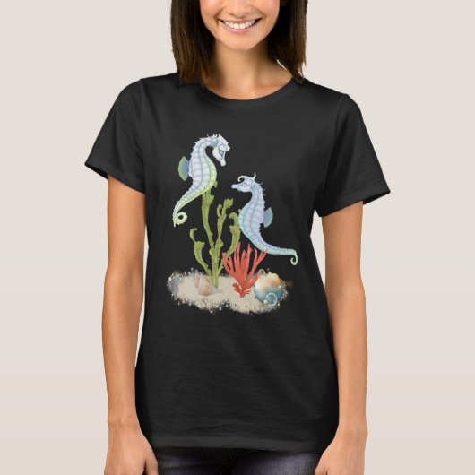 T-shirt Paire de Cheval de mer (Devant)