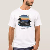 T-shirt Paire de Loon du lac Butterfield (Devant)