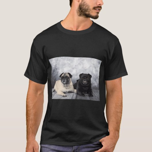 T-shirt Paire de Pug (Devant)