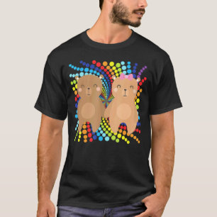 T-shirt Paire d'ours Saint-Valentin Mariage Fiançailles Pa