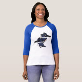 T-shirt Paires de martin-pêcheur ceinturé (Devant entier)