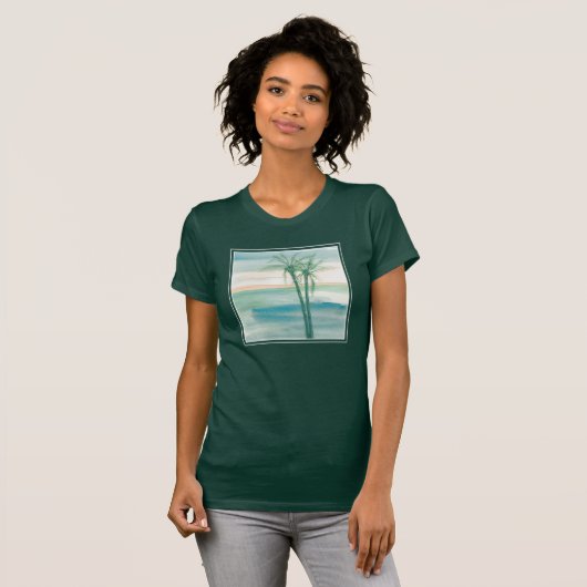 T-shirt Paisible Dusk Tropical (Devant entier)
