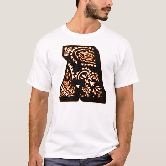 T-shirt Paisley Monogram - A (Devant)