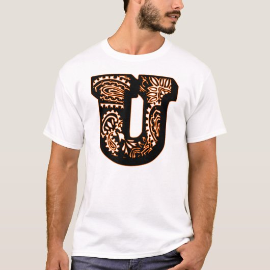 T-shirt Paisley Monogram - U (Devant)