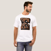 T-shirt Paisley Monogramme - E (Devant entier)