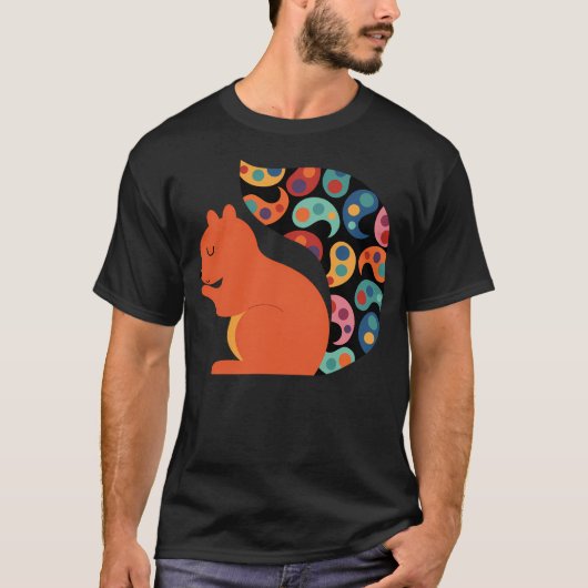 T-shirt Paisley Squirrel (Devant)