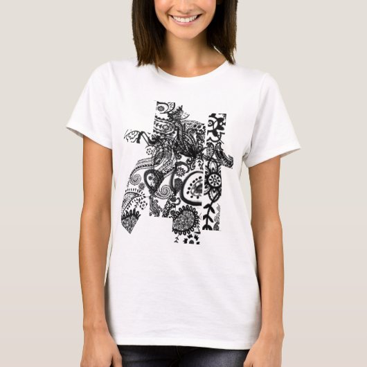 T-shirt Paisley Stripes (Devant)